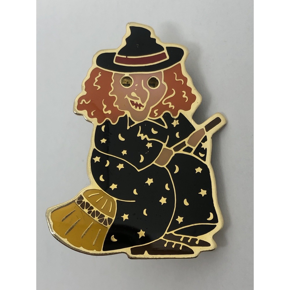 1990s Halloween Witch Pin by London Bulk Supplies Retro *Lights Don't‎ Work